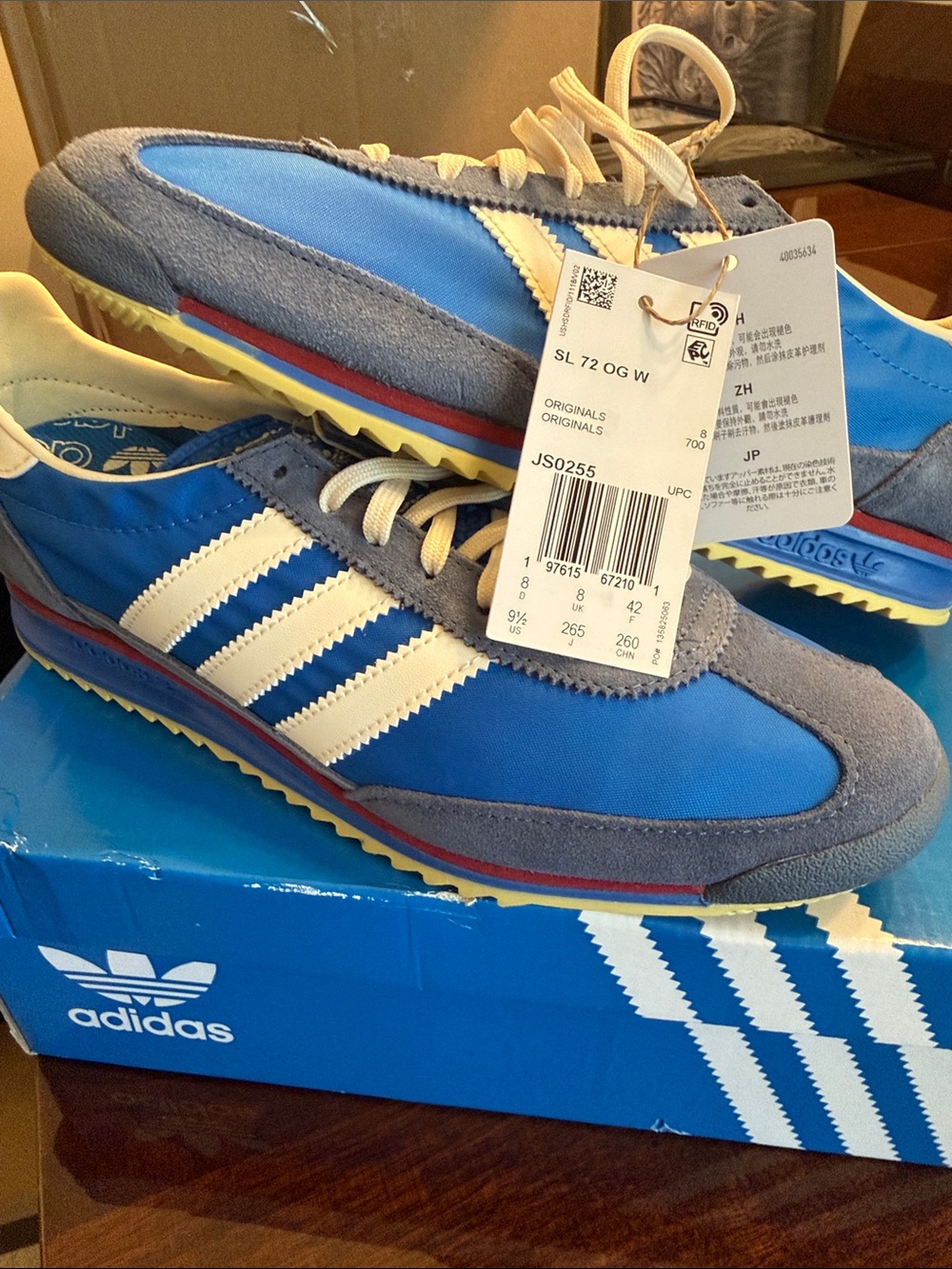 adidas SL 72 OG Sneakers in Blue & White US 9.5